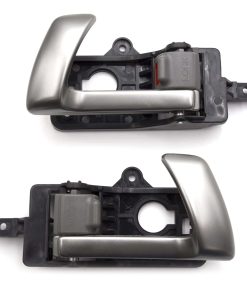 Par de Manijas Interiores de Puerta Frontal de Metal Gris