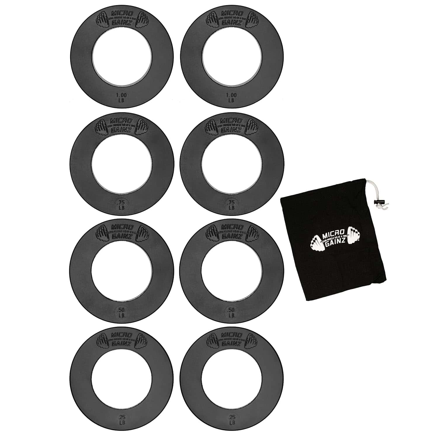 Set de Placas de Peso Fraccionario Calibradas Micro Gainz,