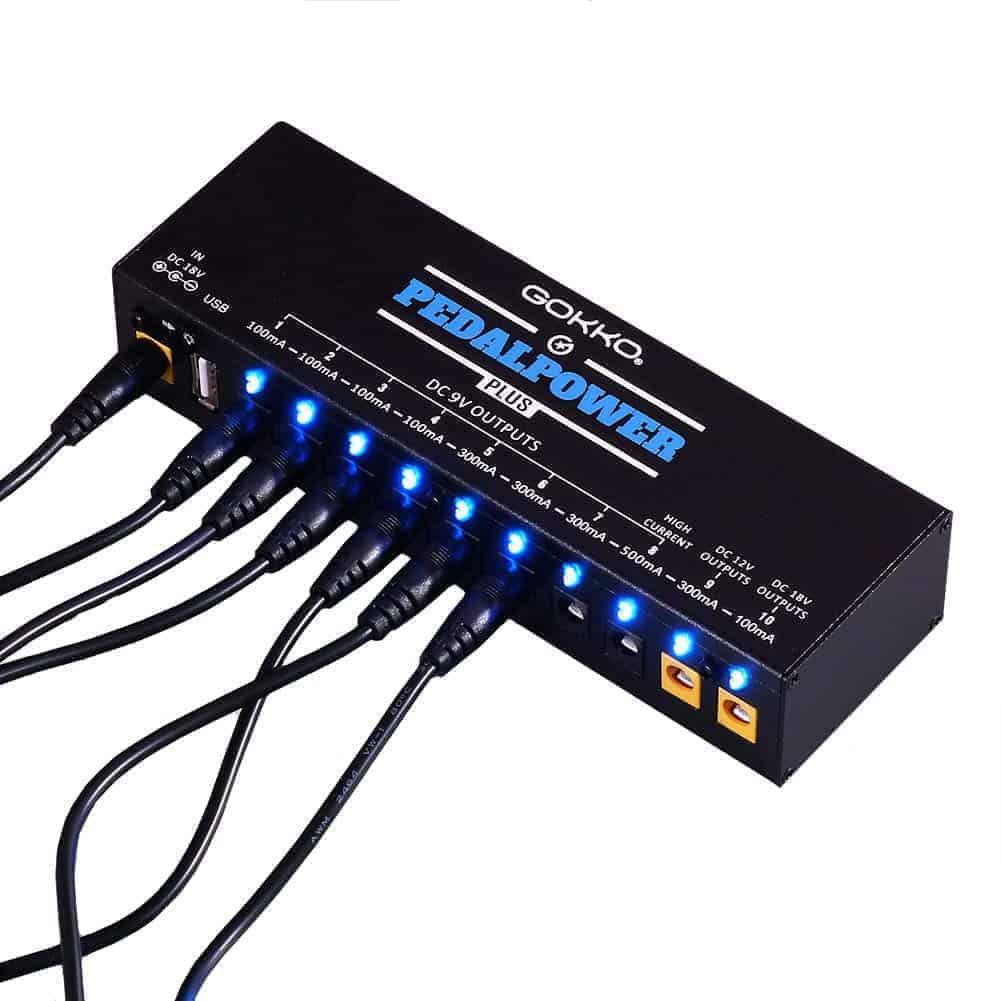 Fuente de Alimentación para Pedales GOKKO con 10 Salidas