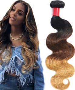 Mechones de Cabello Humano Ombre 1b/4/27 Brasileño Tres
