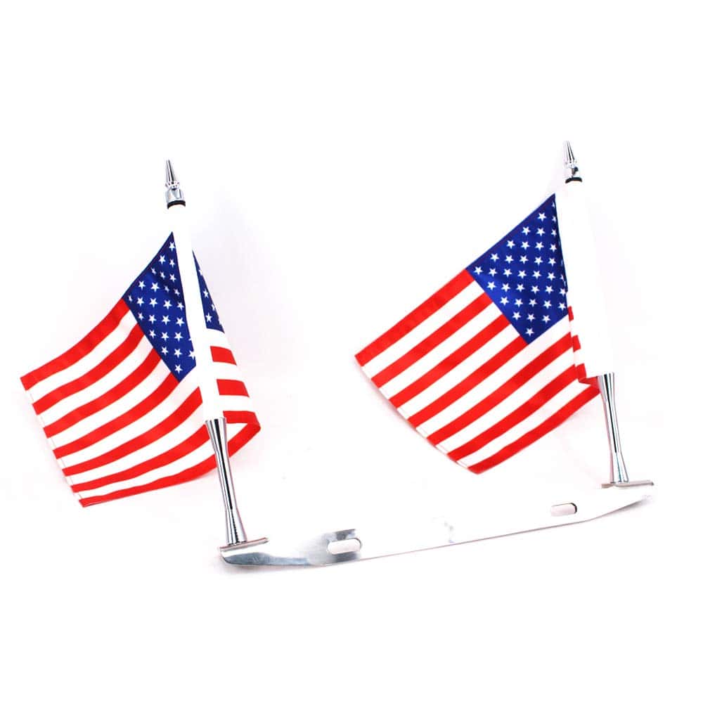 Soporte de Bandera para Placa de Licencia -Bandera Americana