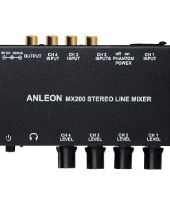 ANLEON Mezclador de línea estéreo de cuatro canales,
