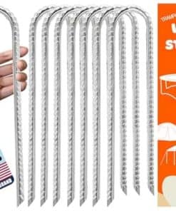 Eurmax Anclaje Fuerte para Trampolines en Terreno con