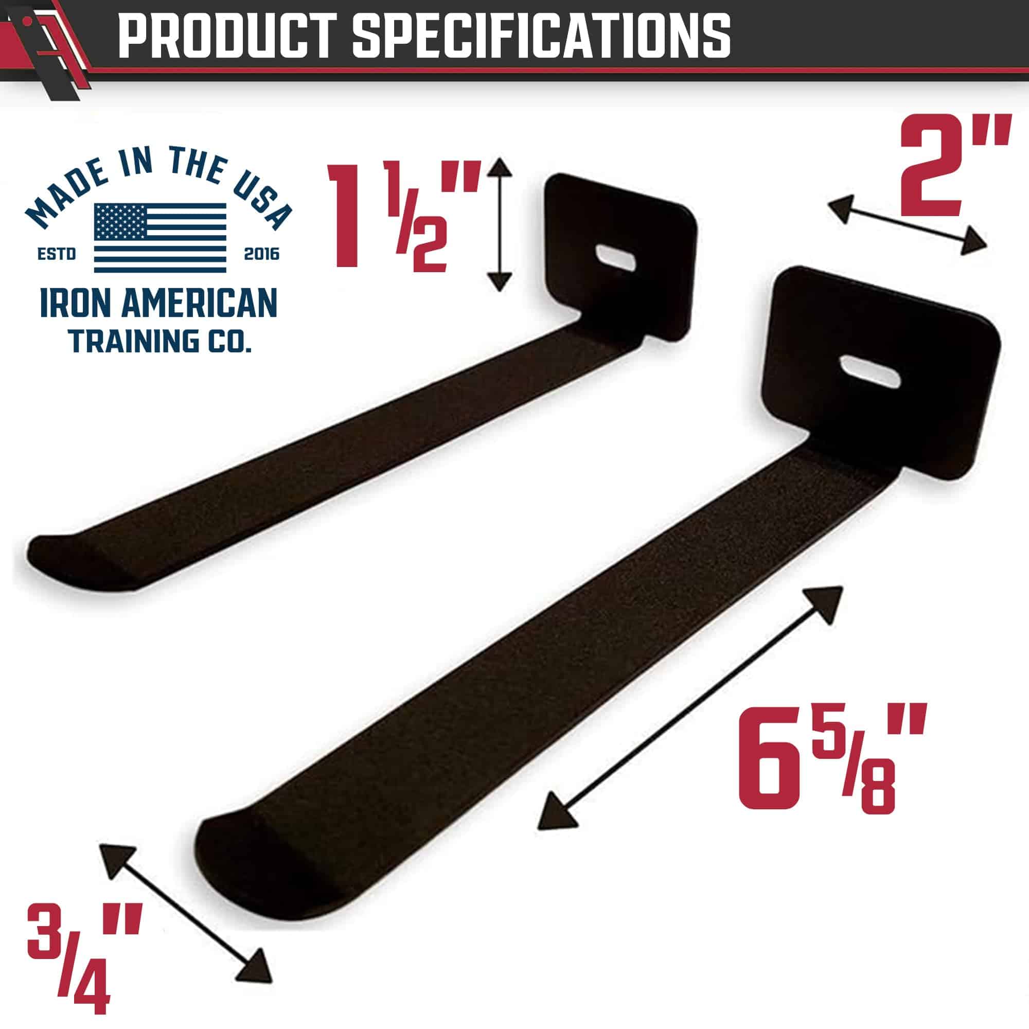 Soporte para Tapetes de Yoga IRON AMERICAN - Ganchos - Imagen 3