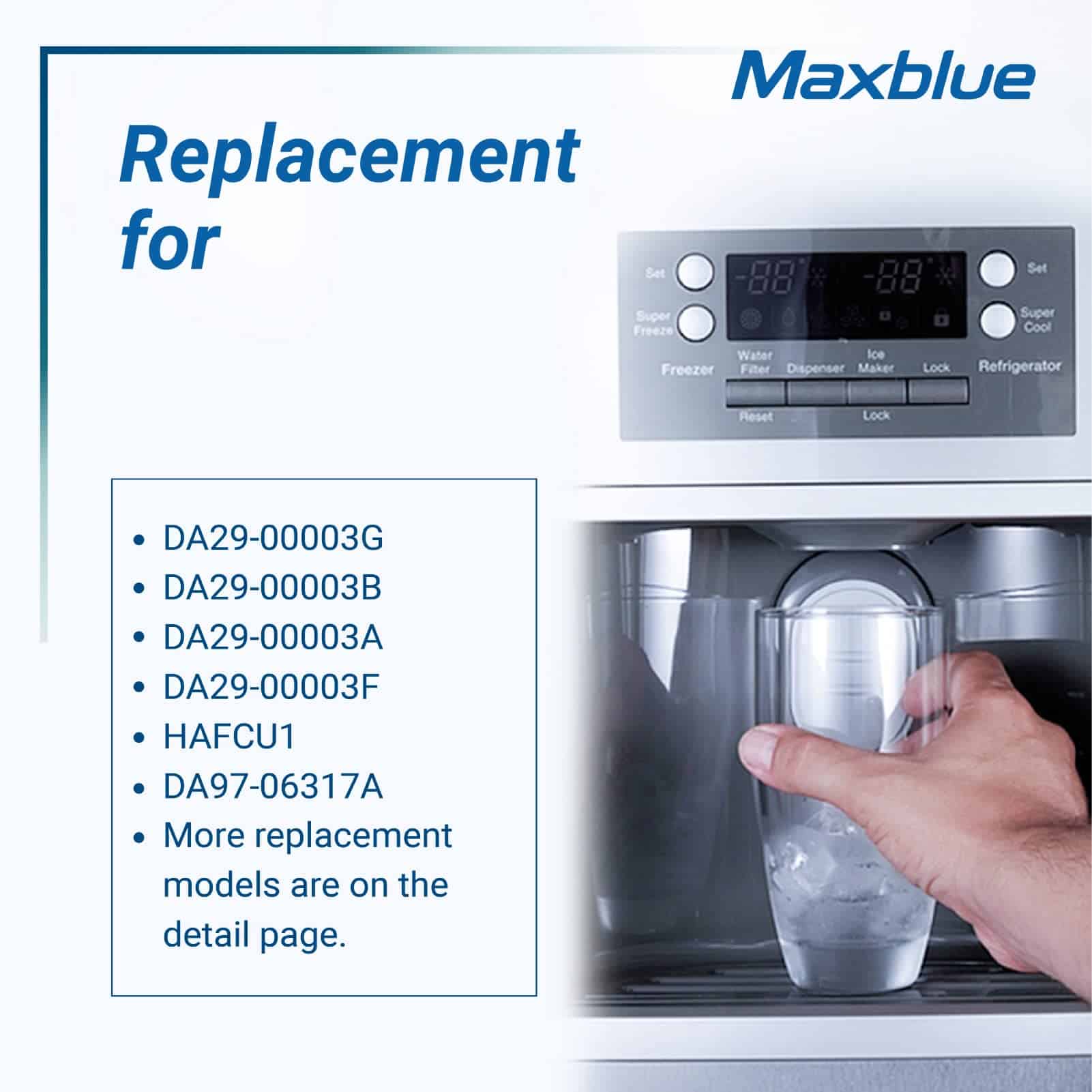 Filtro de agua para refrigerador Maxblue DA29-00003G, - Imagen 5