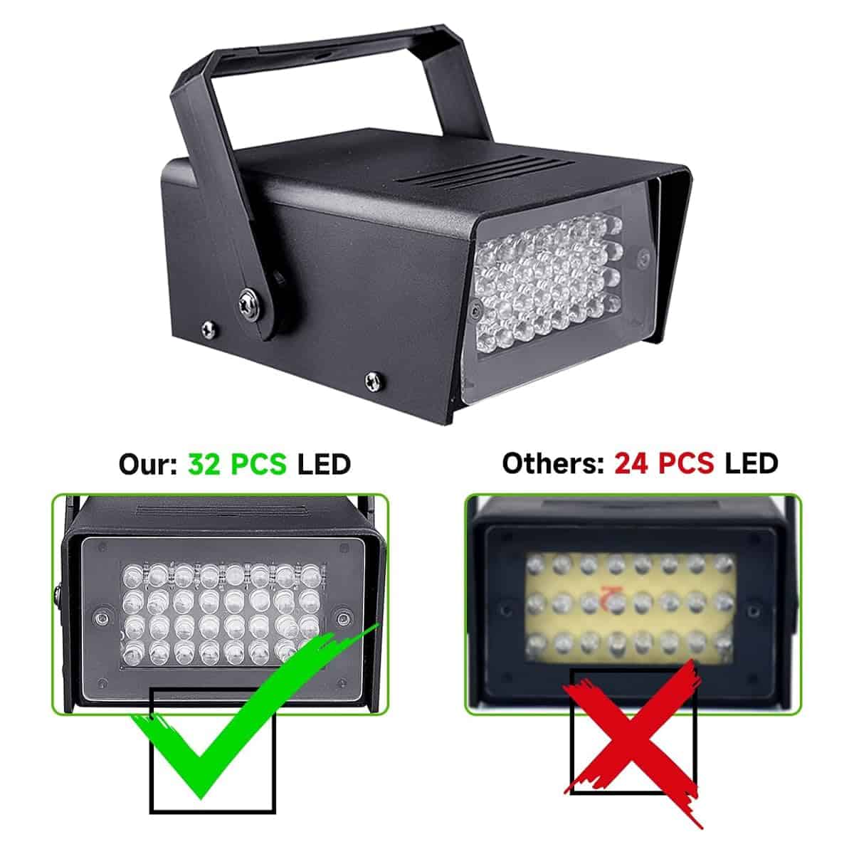 2 Paquetes de 32 Luces Estroboscópicas para Halloween, - Imagen 4