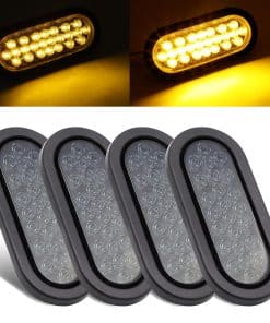 Luz de Señal de Giro Ahumada con Lente Ovalada de 6