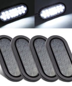 Juego de 4 luces de marcador lateral ovaladas de 6 pulgadas