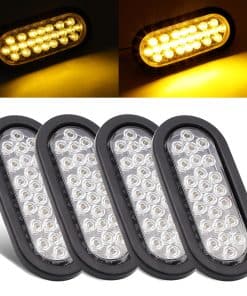 Luces de Marcador de Giro Sin Señal Claro Ámbar de 6