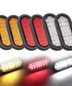 Paquete de 6 Luces de Marcador de Remolque LED Ovaladas de