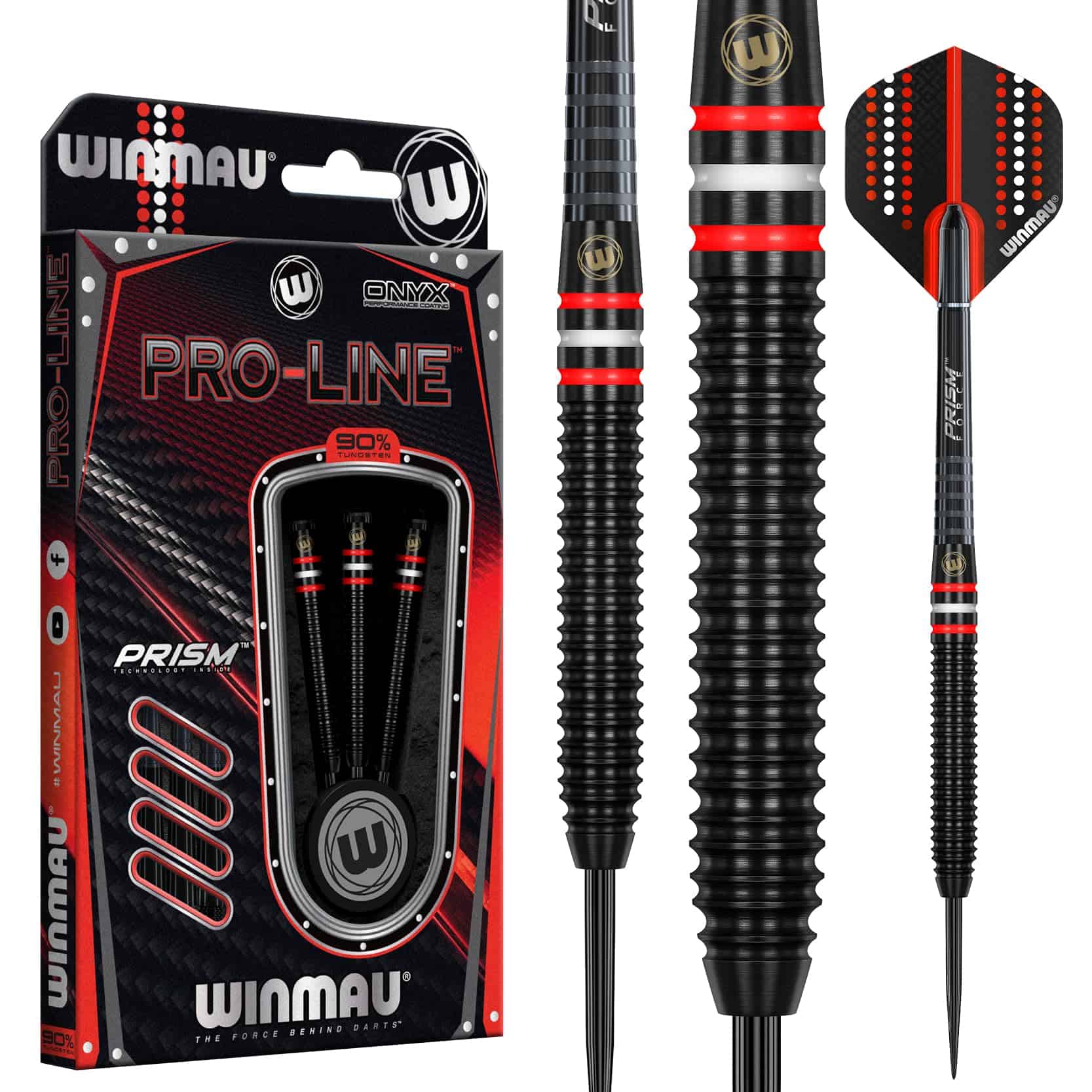 Set de Dardos Winmau Pro-Line Tungsten Steeltip 22 gr con