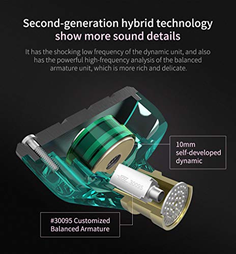 Audífonos internos intraurales KZ ZSN Dynamic Hybrid Dual - Imagen 4