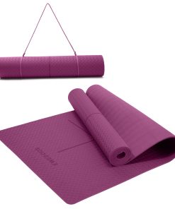 Tapete de Yoga Ecológico Ewedoos con Marcas -Morado