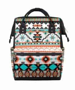 Mochila de pañales étnica geométrica Boho TropicalLife,
