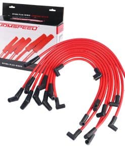 JDMSPEED Nuevo Juego de Cables de Bujías de Carreras Rojos