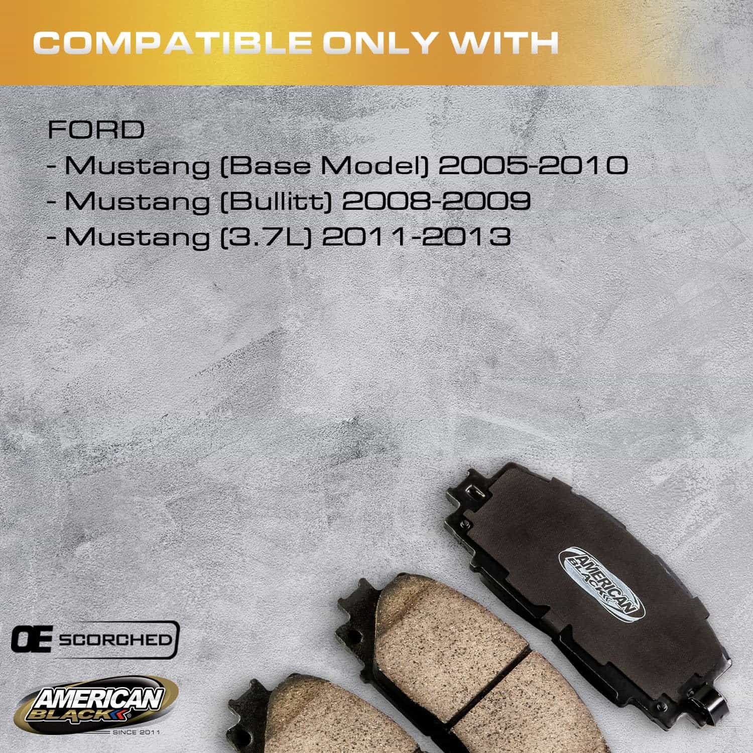 American Black D-1464 PREMIUM Pastillas de Freno de - Imagen 3