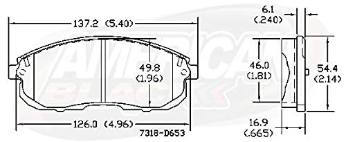 Pastillas de Freno Delanteras American Black D-653 PREMIUM - Imagen 7