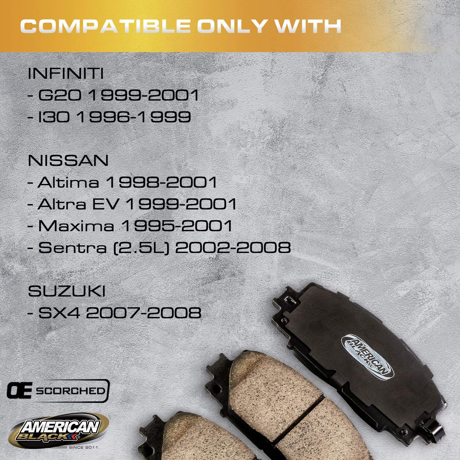 Pastillas de Freno Delanteras American Black D-653 PREMIUM - Imagen 3