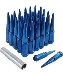 Pernos de rueda Spike 9/16-18 32 uds Azul Asiento Cónico