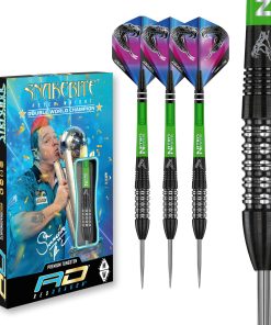 RED DRAGON Peter Wright Snakebite Black Strike: Juego de