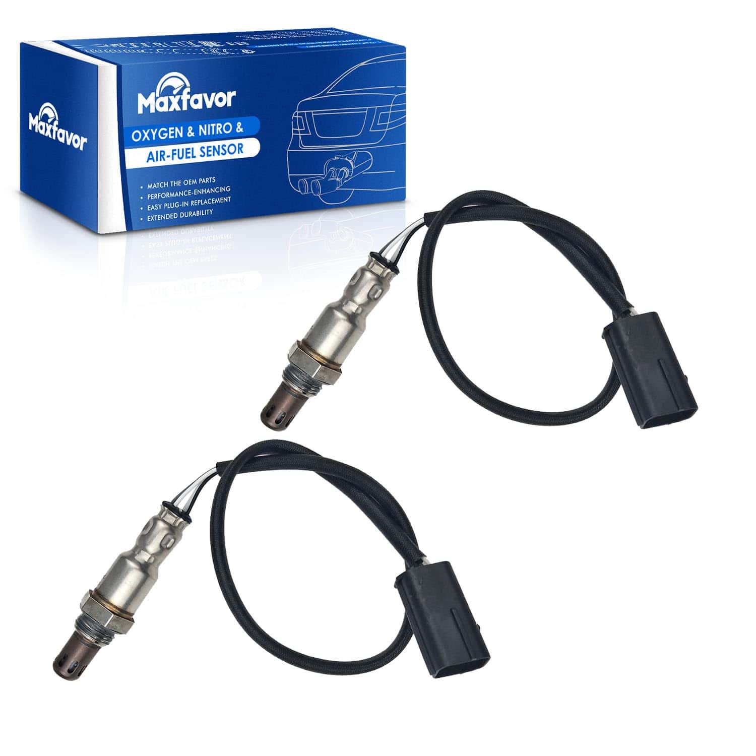 Maxfavor 2Pcs Sensor de Oxígeno Sustitución para Infiniti