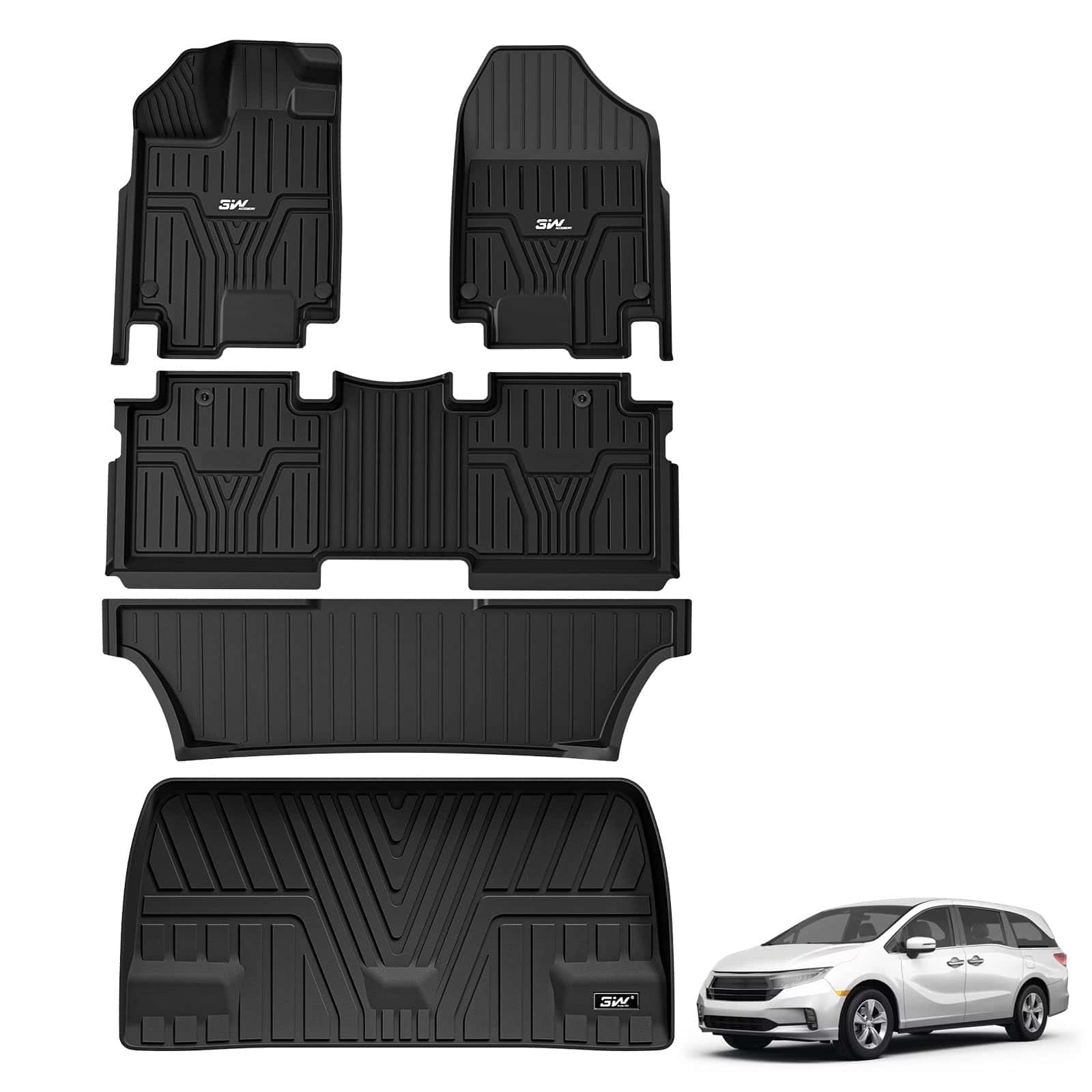 Tapetes para Piso y Forro de Carga Fit para Honda Odyssey