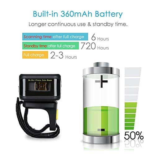 Escáner de código de barras inalámbrico Bluetooth, Symcode - Imagen 8