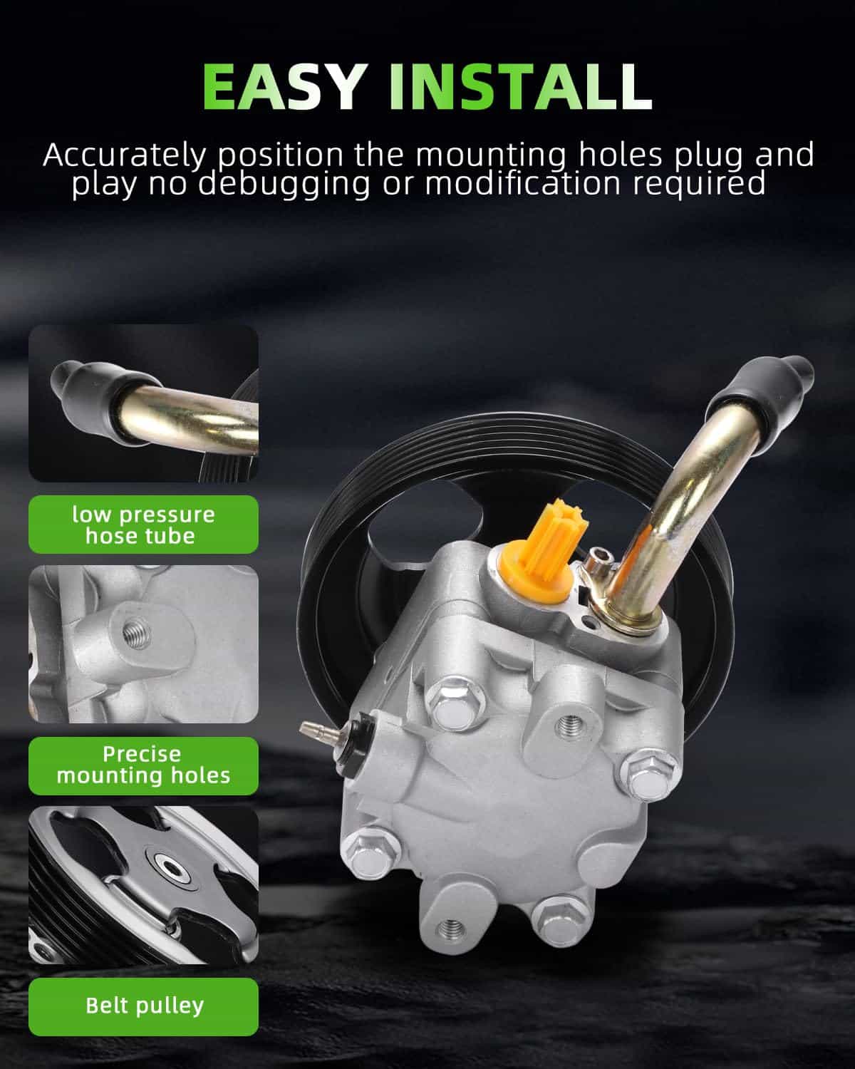 Bomba de dirección asistida SCITOO compatible con 1999 2000 - Imagen 5