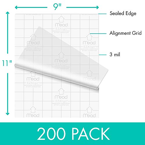Mead Thermal Laminating Pouches, Lamination Sheets, Letter - Imagen 3