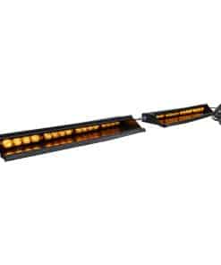 Barra de luz estroboscópica LED solar AMBAR de 32W LAMPHUS