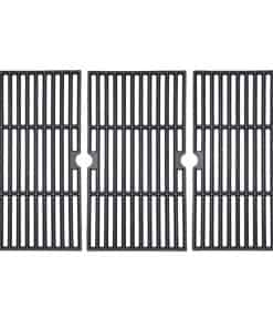 Juego de 3 rejillas de cocción de hierro fundido mate de 16