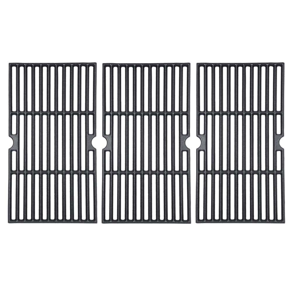 Juego de 3 rejillas de cocción de hierro fundido mate de 16