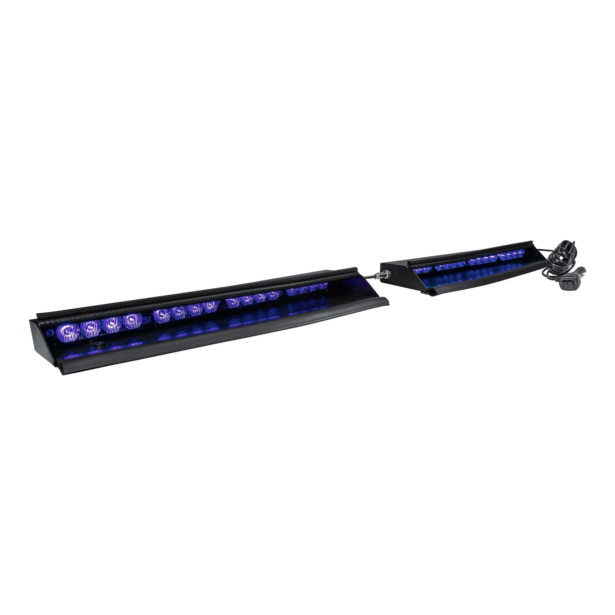 Barra de luz de advertencia estroboscópica con LED azul