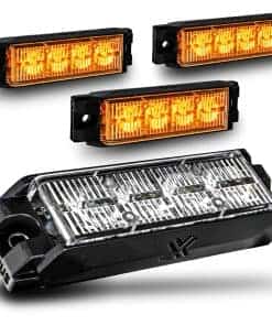 Luces de Advertencia de Estrobos de Rejilla de Policía LED