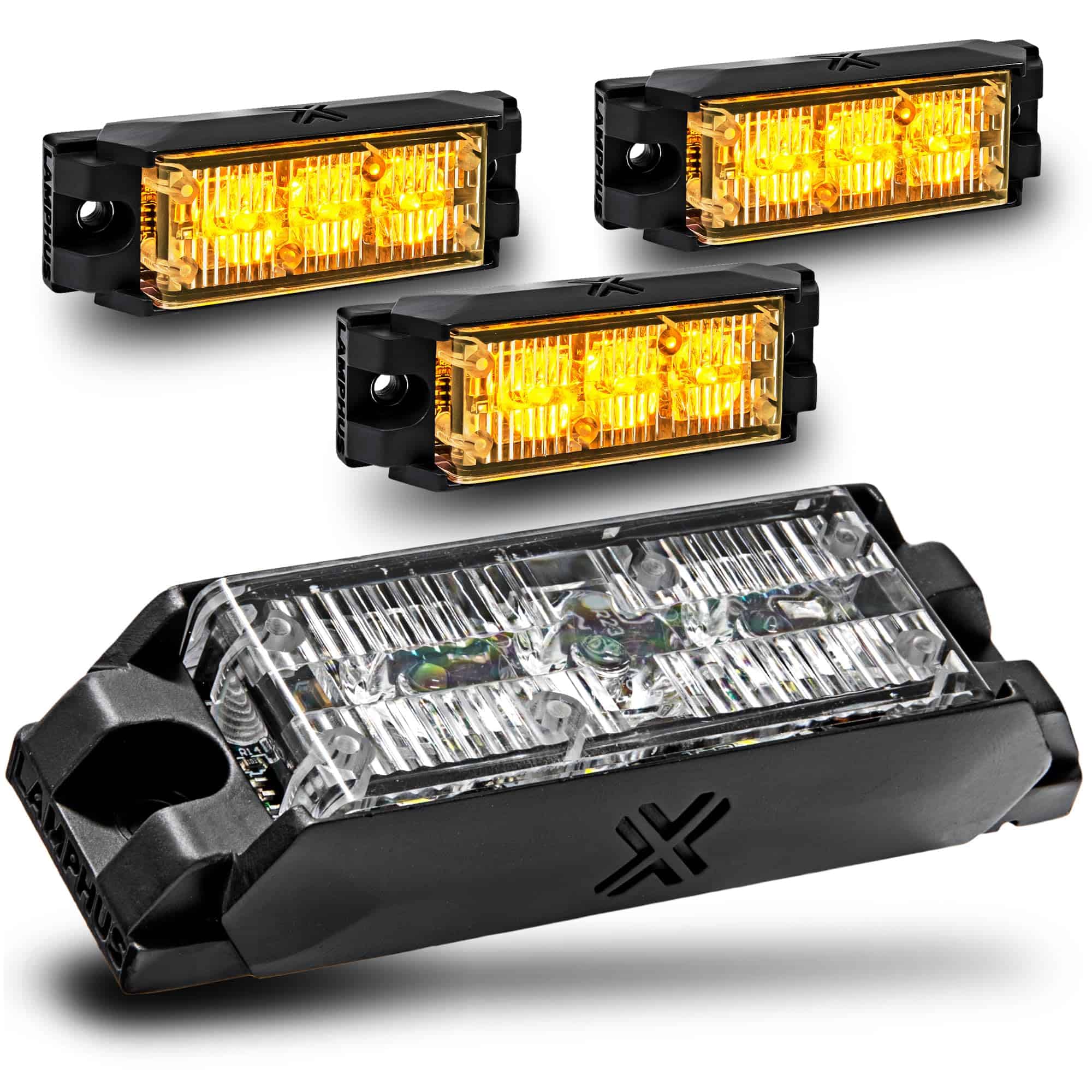 LAMPHUS 4pc NanoFlare 3.5" 3W Luces de Advertencia