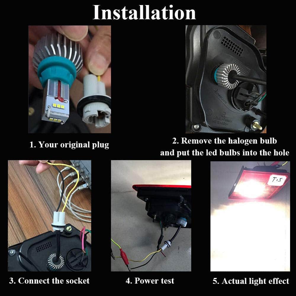 OPP ULITE 7440 Bombillas LED para Luces de Reserva 2400LM - Imagen 9