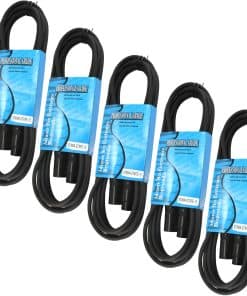 Paquete de 5 cables de micrófono XLR macho a hembra