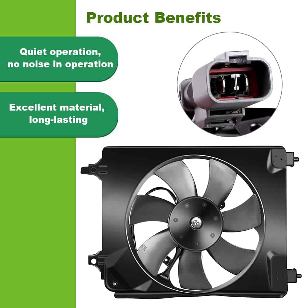 Ventilador Enfriador del Radiador AC A/C Compatible con - Imagen 3