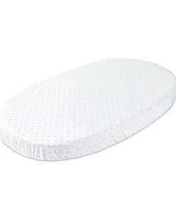 Sábana Ajustable Stokke Sleepi by Pehr V2, Gris con Lunares