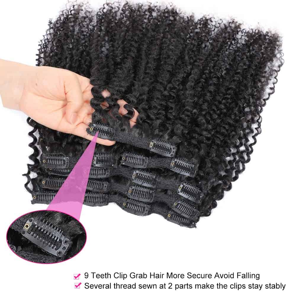 Extensiones de Cabello Rizado Kinky Curly de 12 Pulgadas - Imagen 5