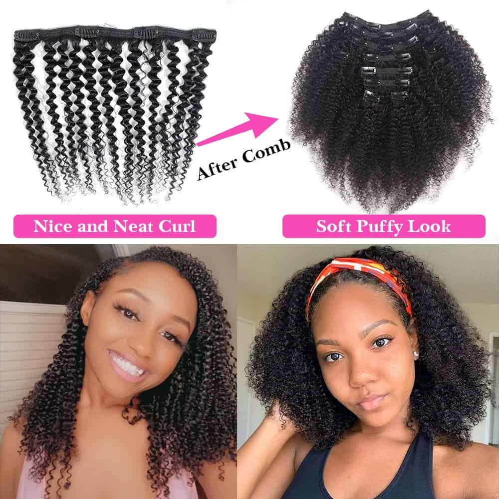 Extensiones de Cabello Rizado Kinky Curly de 12 Pulgadas - Imagen 6