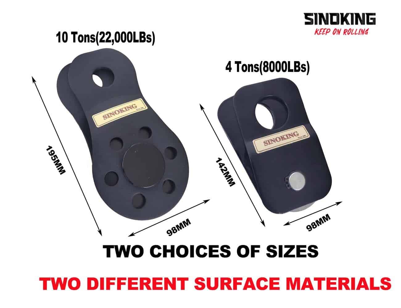 SINOKING Polea de Arrastre para Winche 22000lbs/10T de - Imagen 8