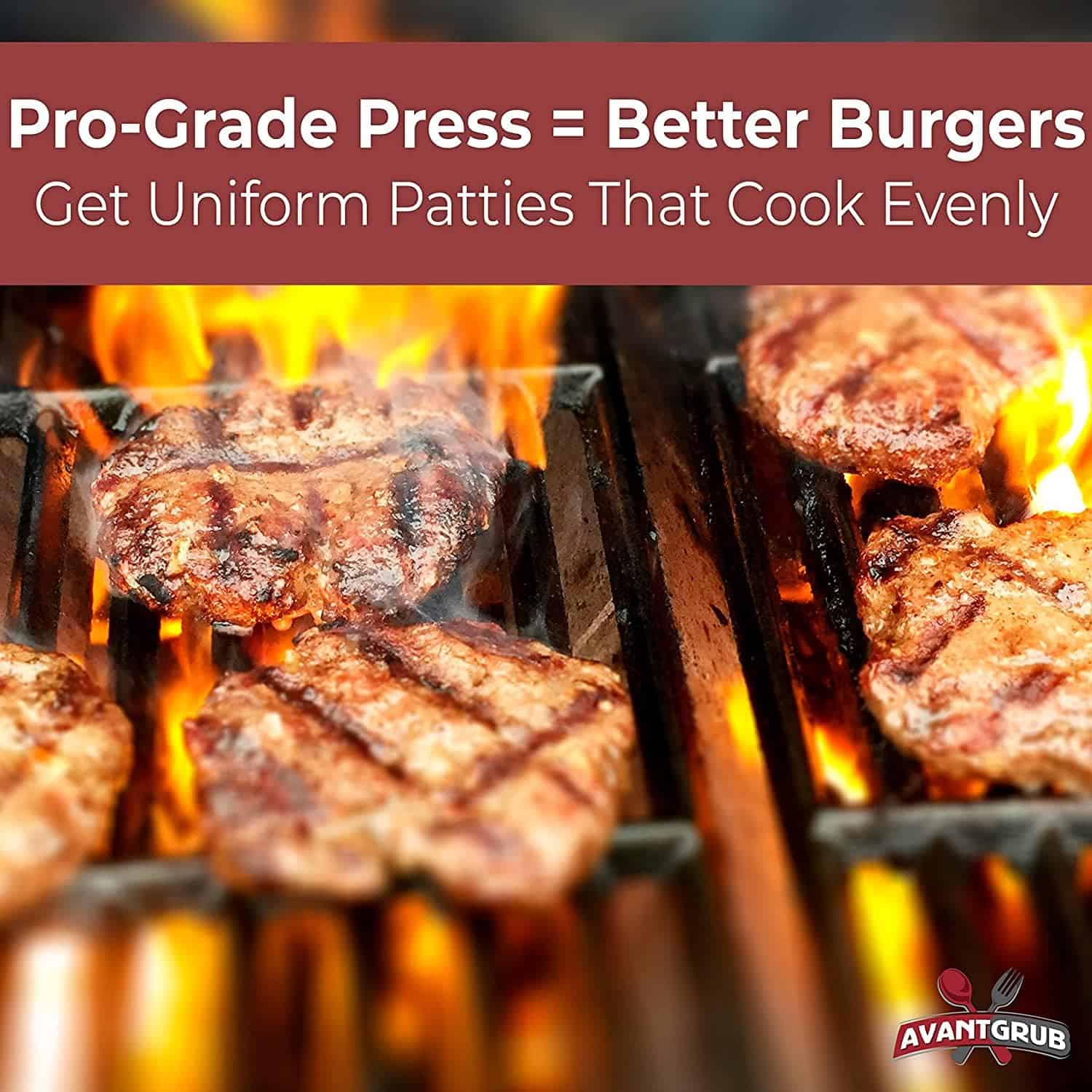 Prensa de hamburguesa de calidad de restaurante y juego de - Imagen 4