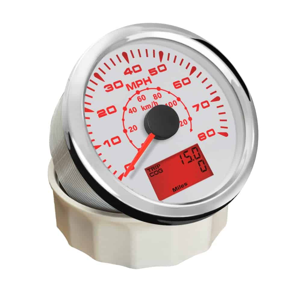 ELING 3 3/8" Velocímetro Odómetro de GPS Marino Auto - Imagen 3