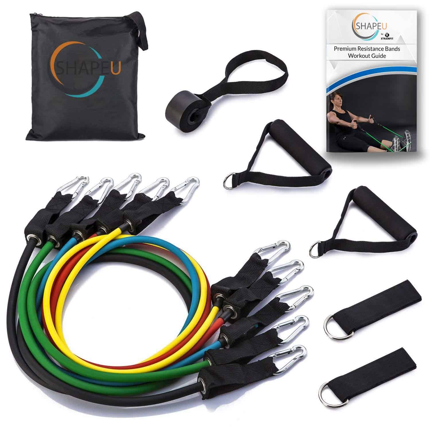 Set de Bandas de Resistencia SHAPEU de 11 Piezas - Incluye