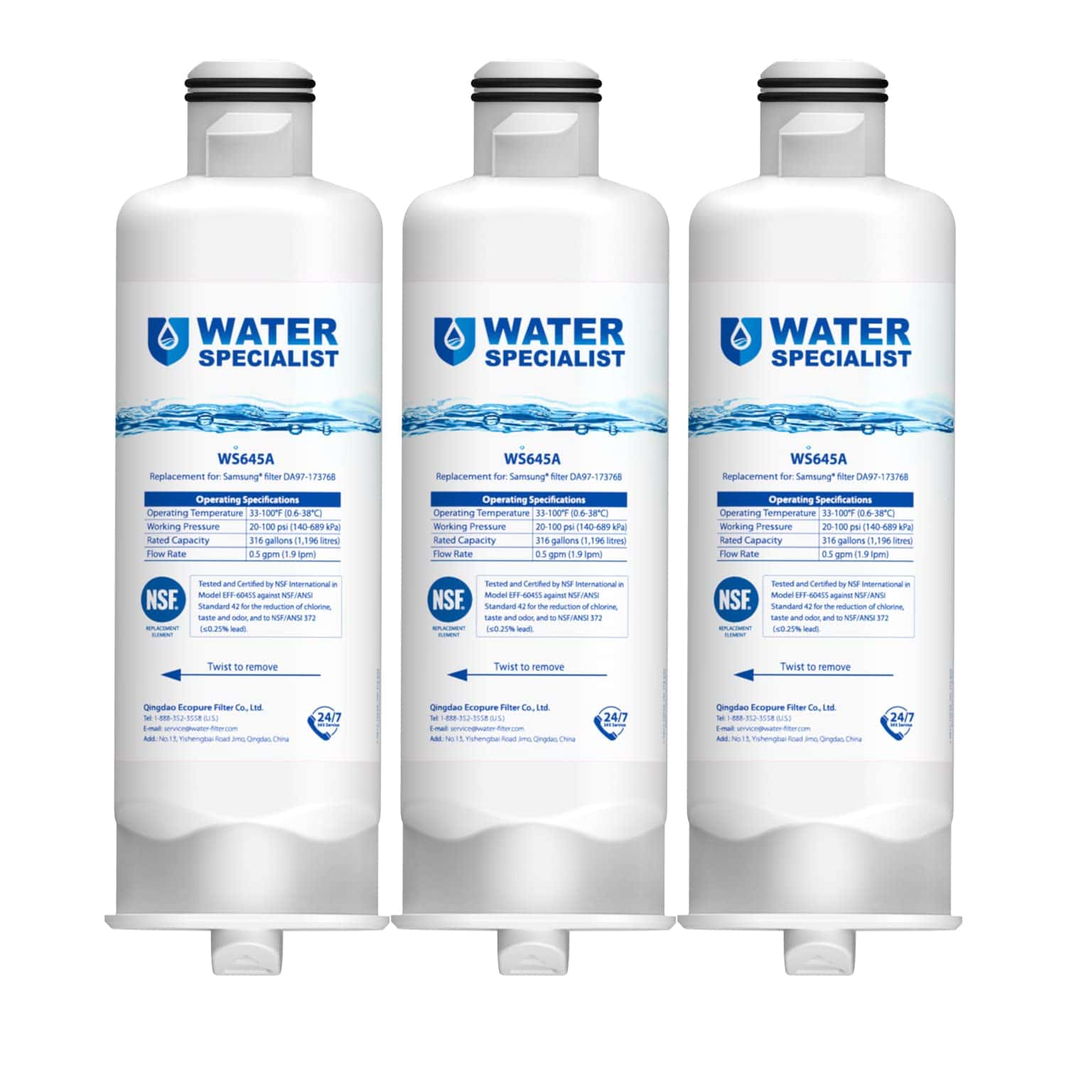 Waterspecialist DA97-17376B Reemplazo para Samsung HAF-QIN/
