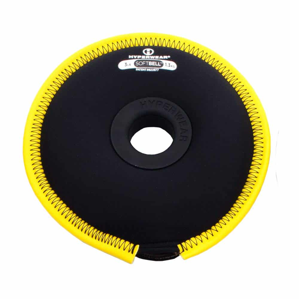 Placas de peso para manos HYPERWEAR SoftBell, 3 libras,