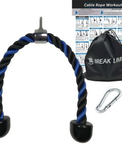 Set de polea para tríceps Break Limitz en azul | Cuerda de