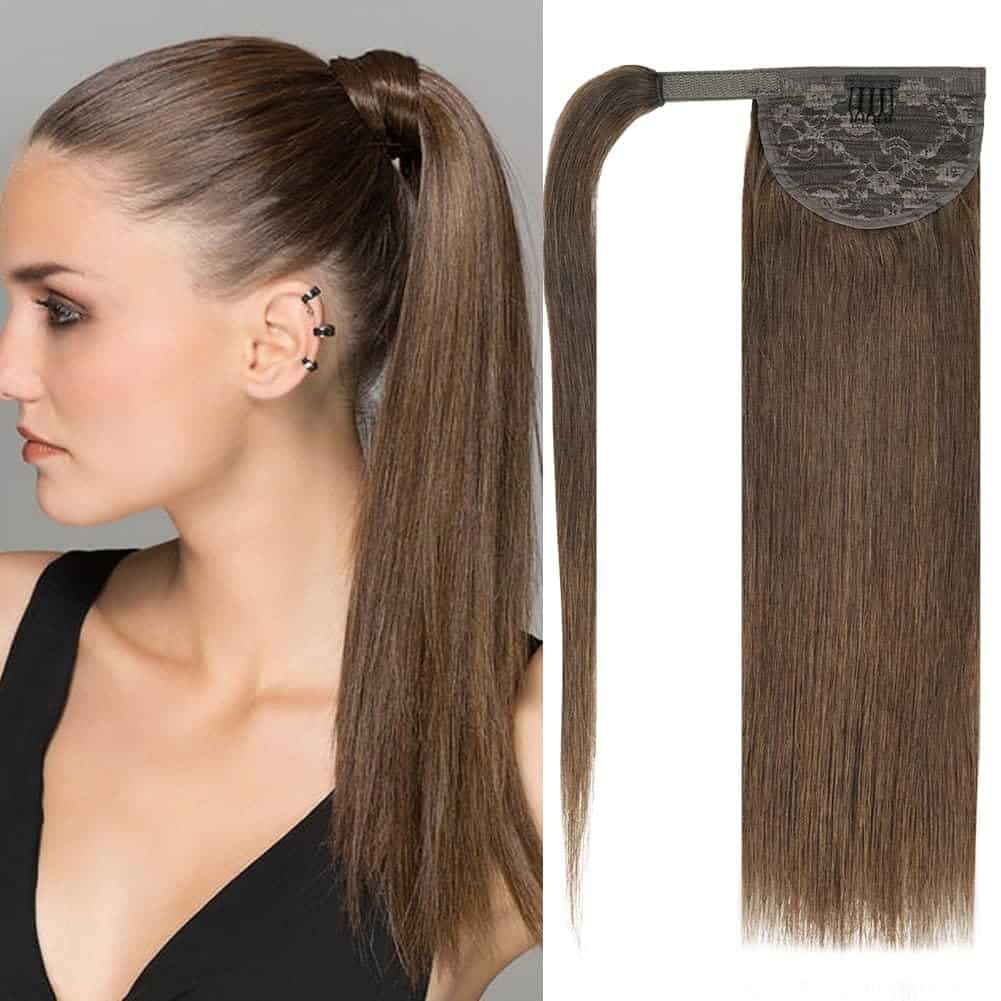 Extensión de Cola de Caballo de Cabello Humano de 16" 75g