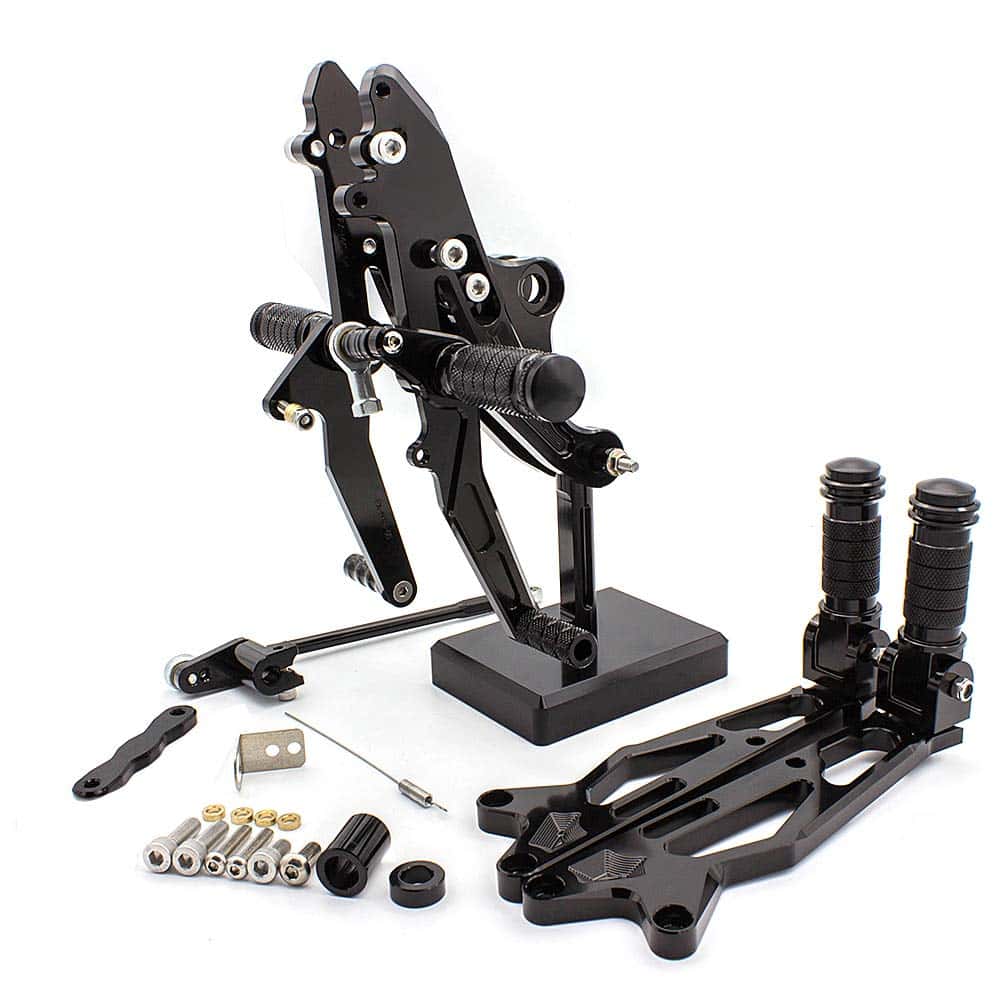 FXCNC CNC Billet Motorcycle Adjustable Rearsets Foot Pegs - Imagen 3